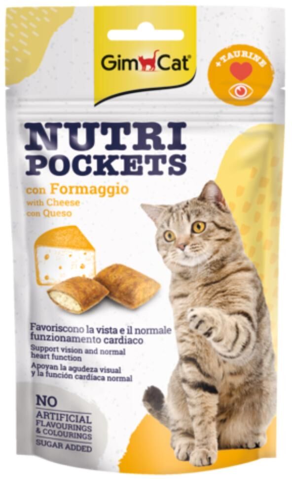 Gimcat Nutri Pockets Formaggio e Taurina 60G