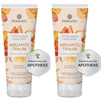 Dermasel Totes Meer Handcreme Arganöl Traum 2x 2x75 ml Creme