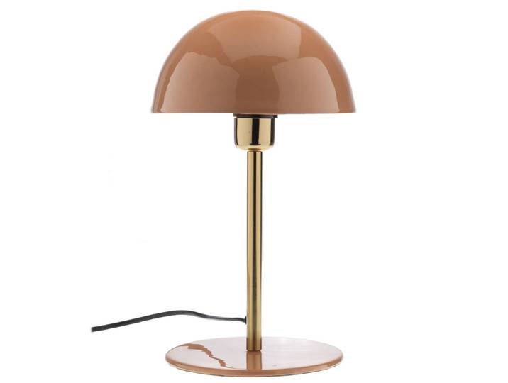 Lampe basile 36 cm rose en métal
