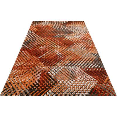 Teppich ESPRIT "Vario, ESP-40121", braun (braun, braun, braun), B:80cm H:13mm L:150cm, Polypropylen (PP), Teppiche, Teppich, Kurzflor, Geometrisches Design, Wohnzimmer, Schlafzimmer