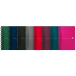 2x Oxford, Heft + Block, Essentials Spiralheft A4 liniert (A4, Liniert)