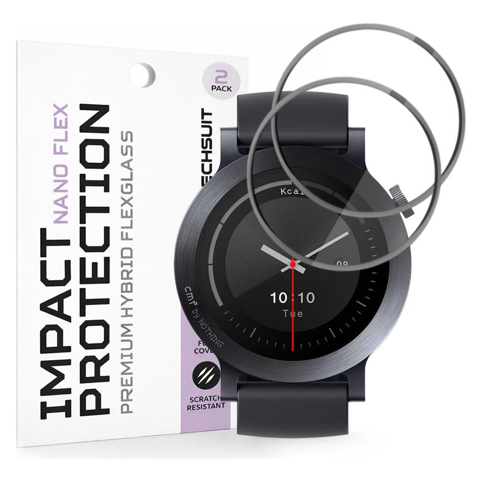 Techsuit - Nano Flex (2 pack) - Nothing CMF Watch 3 Pro - Black (66920065)