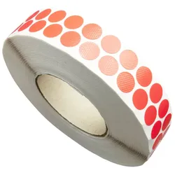 Gewebeklebepunkte, rot 15 mm | 5.000 STK, PE, Papier
