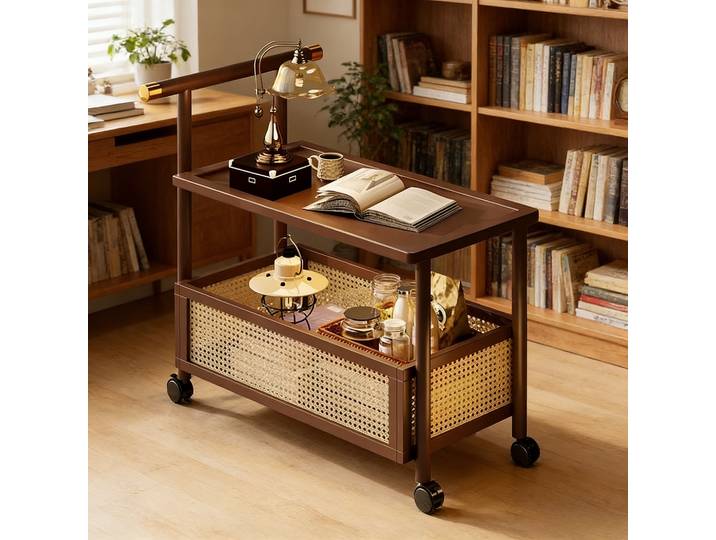 Table d'appoint de canapé Mobile Antique, petite Table à thé, chariot à thé moderne, Table basse de luxe, Table de balcon, meubles en rotin