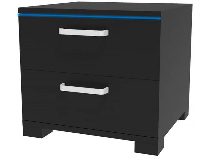Chevet LED Karina - 41 x 38 x 41.5 cm - Noir