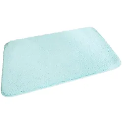 EXKLUSIV HEIMTEXTIL Badvorleger Duschvorleger Badteppich Bettvorleger 65 x 110 cm XL Flausch Aqua