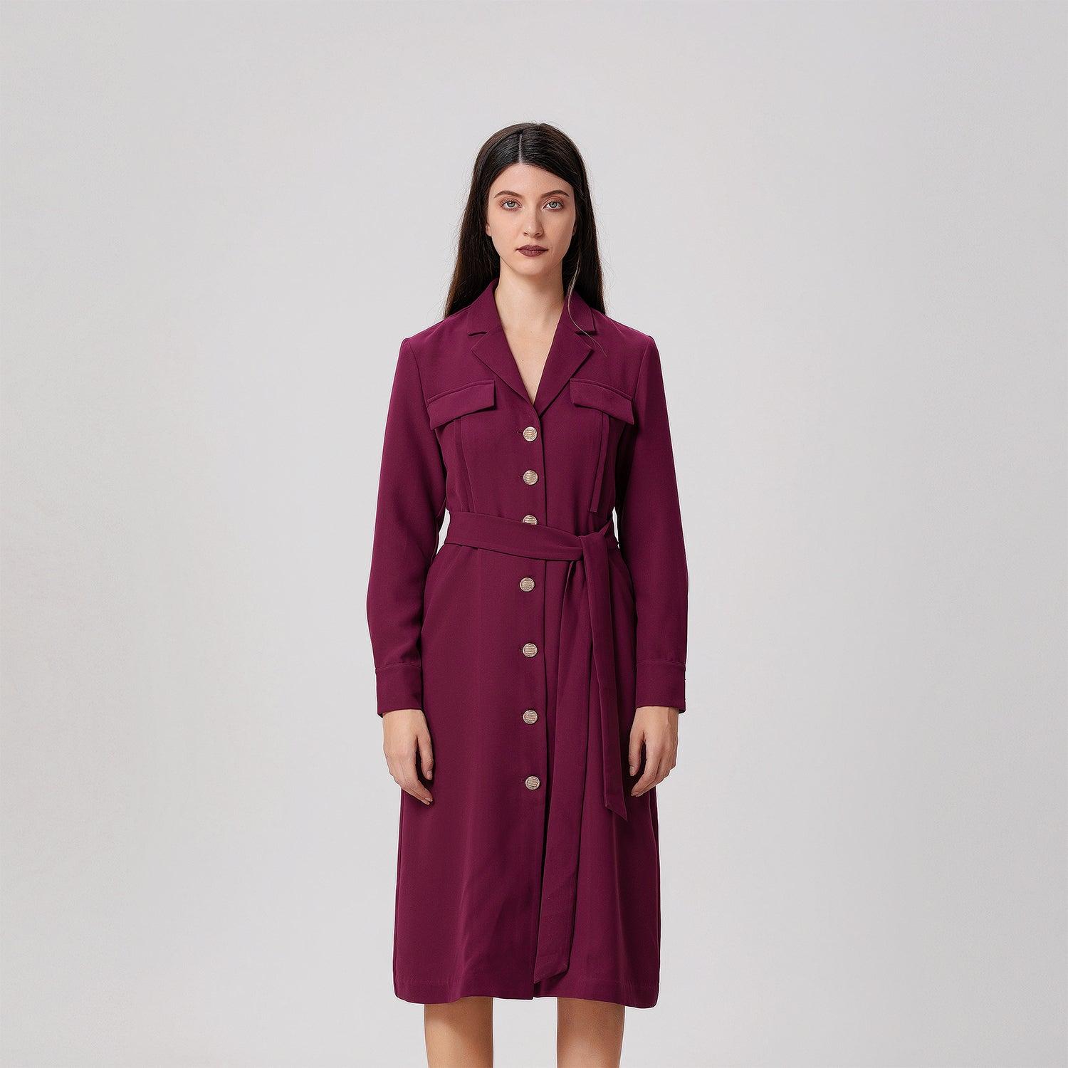Minimalistische safari-stijl jurk