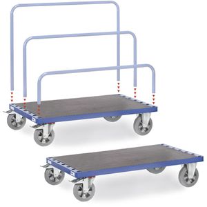 Fetra Plattenwagen 4463-1, Gummireifen, ohne Rohrbügel, 1200 x 800mm, Tragkraft 1200kg