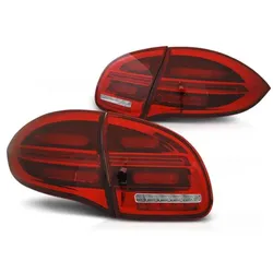 Voll LED Rückleuchten passend für Porsche Cayenne 958 92A Bj. 10-14 Rot