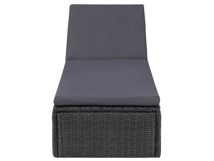 TRANSAT - UMR - Noir Chaise longue Résine tressée Noir et gris foncé -[u51x8A]