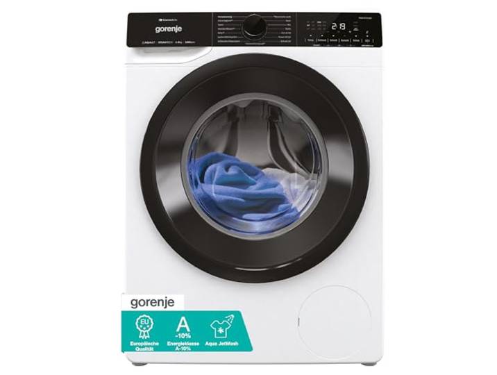 Gorenje WPNA94A1TS Waschmaschine mit Dampffunktion/ConnectLife / 9Kg / 1400 U/min / 15 Programme/Totaler AquaStop/Wave Active Trommel/ExtraHygiene/PowerWash/Schnell Waschgang/EEK: A-10%
