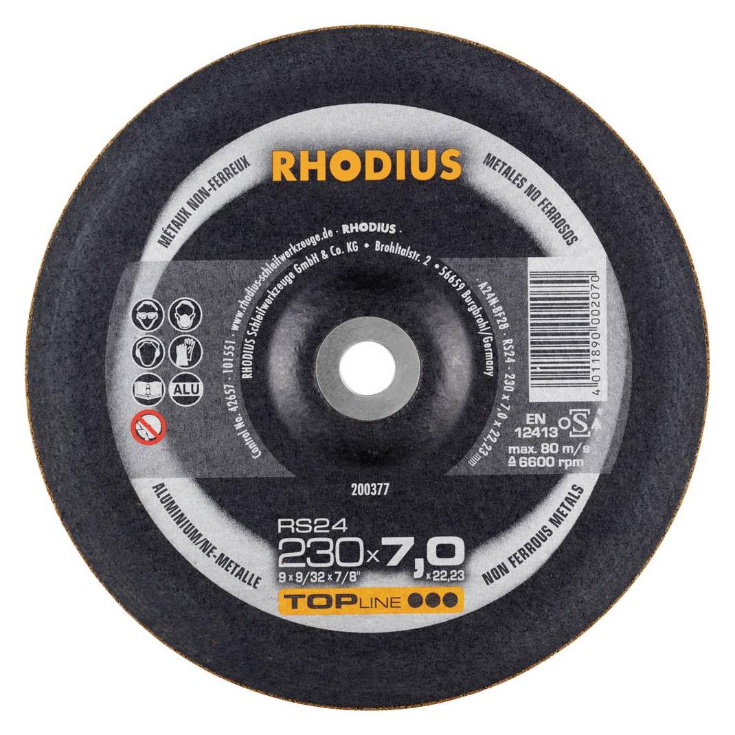 Rhodius 200377 Schruppscheibe Durchmesser 230 mm Bohrungs-Ø 22.23 mm NE-Metalle (200377)