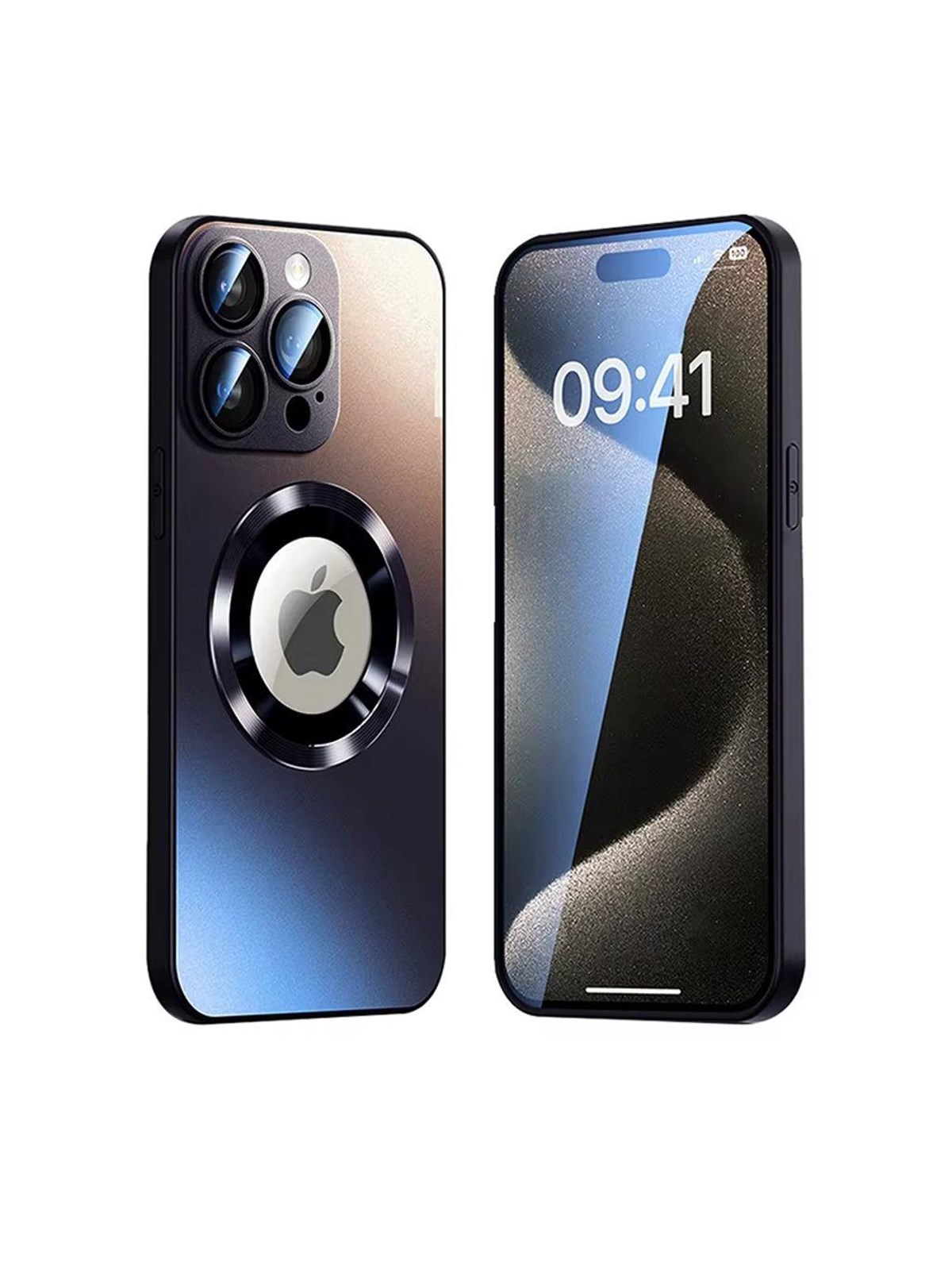 SiGN Magnetic Case iPhone 16 Pro with lens protection and logo view - Black
