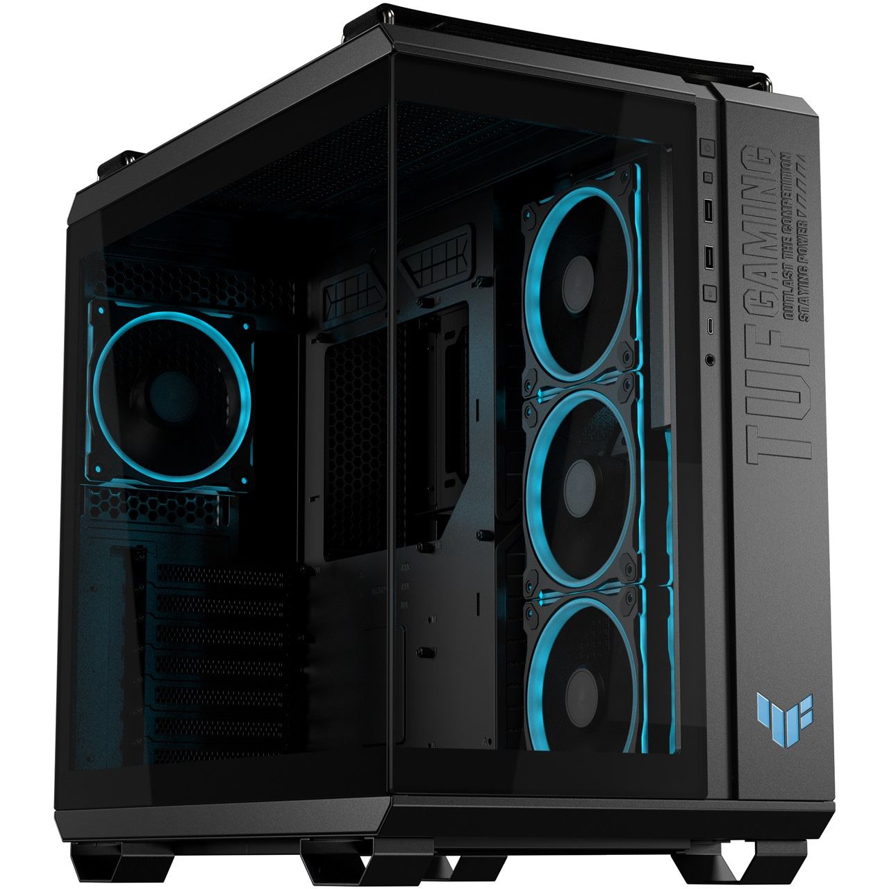 Asus TUF Gaming GT502 Horizon TG ARGB Midi Tower ohne Netzteil schwarz