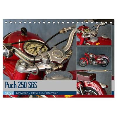 Puch 250 SGS Motorrad - Oldie aus Österreich (Tischkalender 2027 DIN A5 quer), CALVENDO Monatskalender