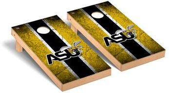 Skip's Garage Alabama State Hornets Vintage Cornhole Board Set