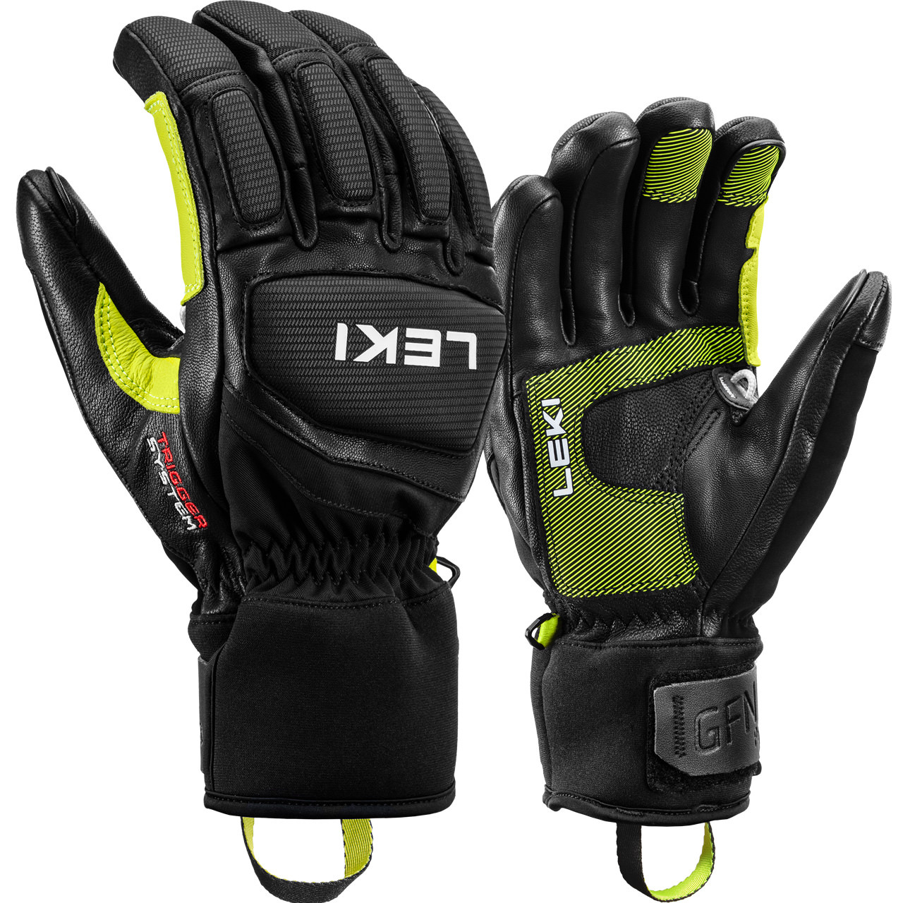Leki Herren Handschuh GRIFFIN PRO 3D black/lime/white - 10,0