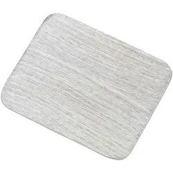 Flachteller Rechteckig Alu gebürstet Silber 17 x 12 cm