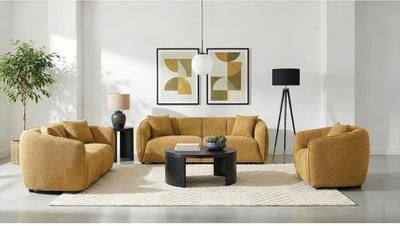 Coaster Aleisha Fabric Upholstered Sofa Set