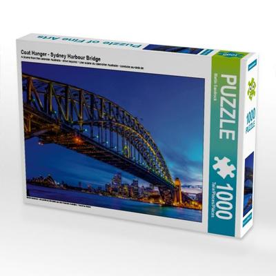 CALVENDO Puzzle Coat Hanger - Sydney Harbour Bridge 1000 Teile Puzzle quer | 1000 Teile Lege-Größe 64 × 48 cm Foto-Puzzle für glückliche Stunden
