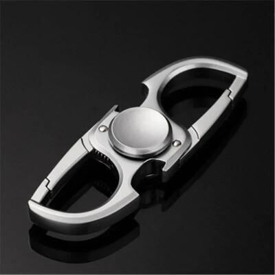 Uplift Picks Fidget Spinner Keychain Bottle Opener Stress Relief Finger Spinner Toy silver