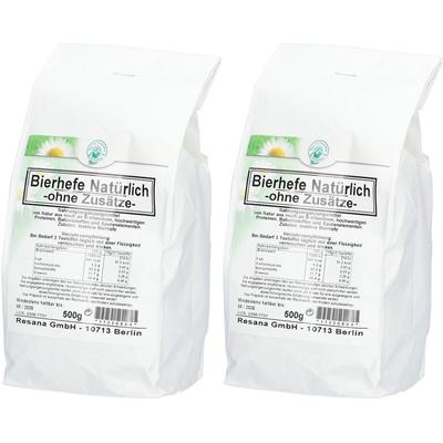 Bierhefe Natürlich ohne Zusätze Pulver 2x 2x500 g