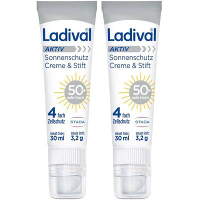 Ladival Aktiv Sonnenschutz Creme & Stift LSF 50+ x2 2x30 ml