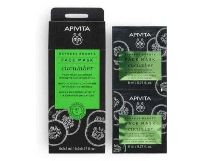 APIVITA Hydraterend Komkommermasker 12 x 8 ml