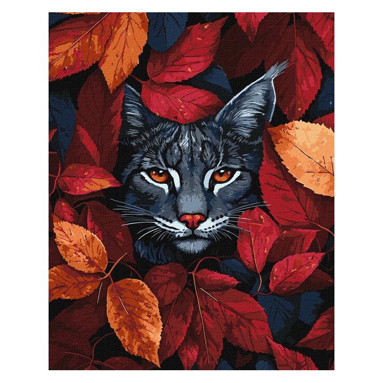 Ideyka Malen nach Zahlen - Herbst-Luchs - art selena ua (KHO6699)