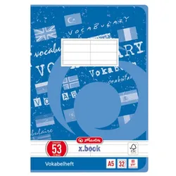 herlitz Vokabelheft x.book, DIN A5, 2-spaltig, 32 Blatt
