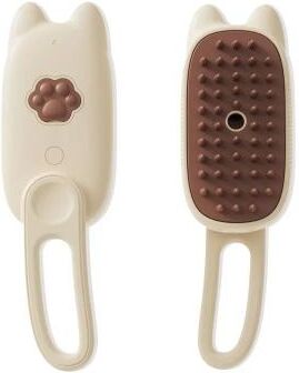 Uplift Essentials 3 in 1 Pet Electric Steam Grooming Brush beige