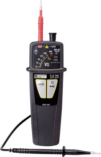 Chauvin Arnoux C.A 742 Zweipoliger Spannungsprüfer CAT IV 600V LED, Akustik