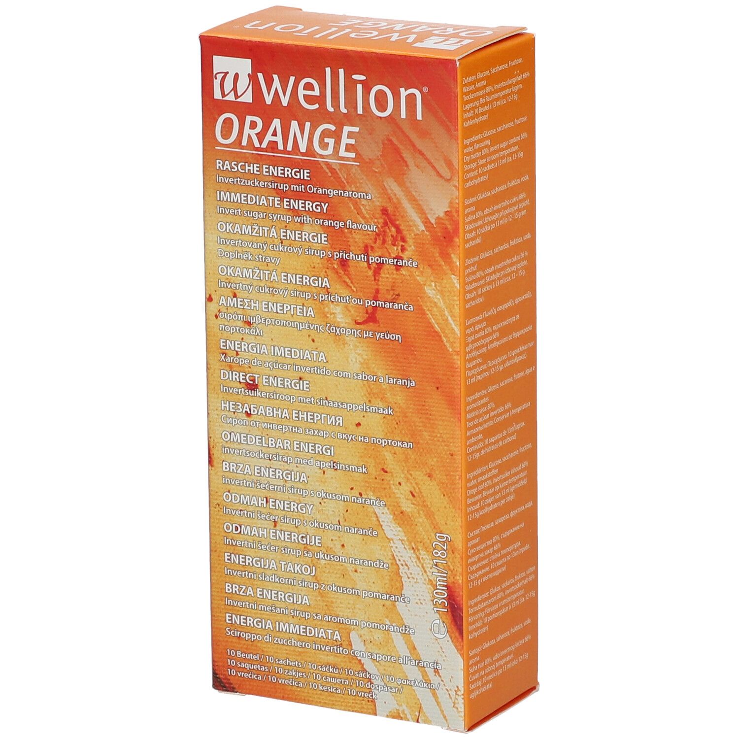 Wellion Orange Invertzuckersirup Beutel 10x13 ml