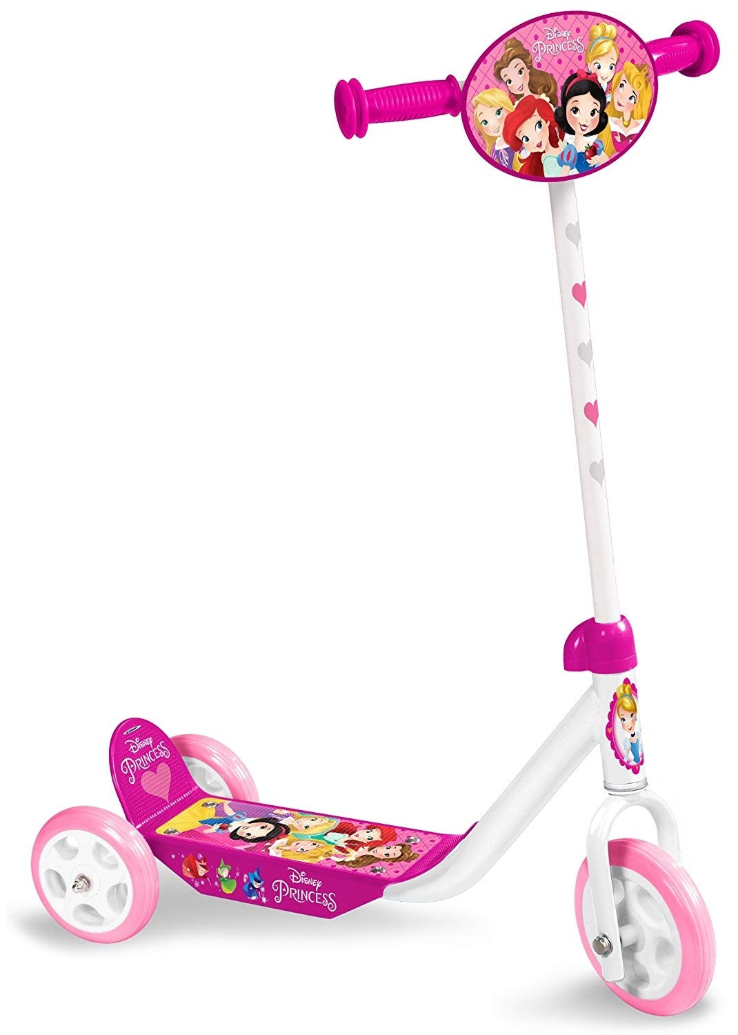 Stamp Disney Princesses 3-wiel scooter met verstelbare hoogte en antislipdeck