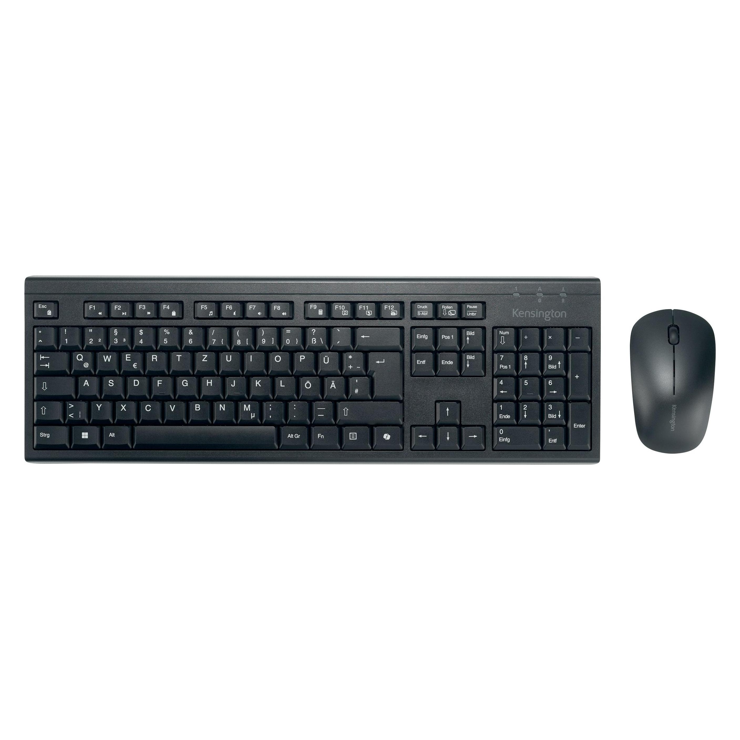 Kensington Kabelloses Media Desktop Set KM270 EQ Wiederaufladbar (DE, Kabellos) (K75560DE)