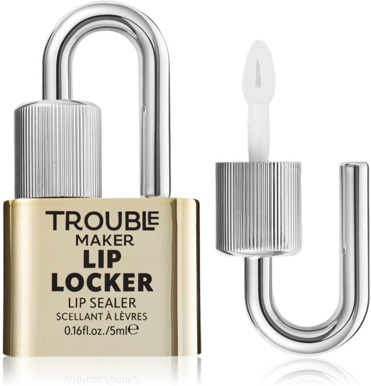 Trouble Maker Lip Locker Top Coat lip gloss with long-lasting effect 5 ml