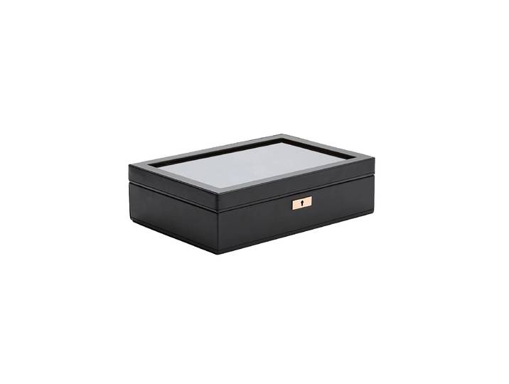 Uhrenbox „Axis“ für 10 Armbanduhren Leder Kupfer WOLF