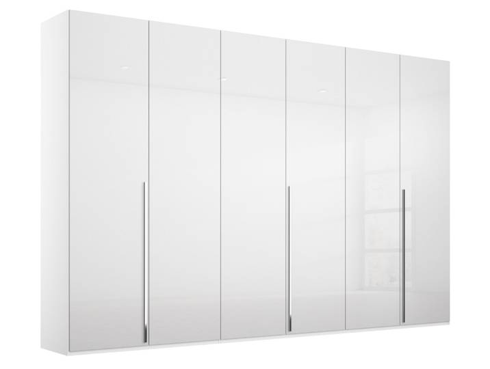 Novel Drehtürenschrank 6-türig MONTCLAR, Weiß, Holznachbildung