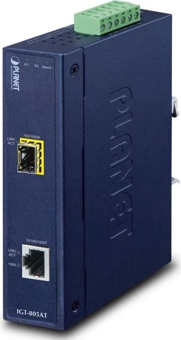 Planet Technology Co IP30 10/100/1000T to 100/1000X SFP Gbit Converter
