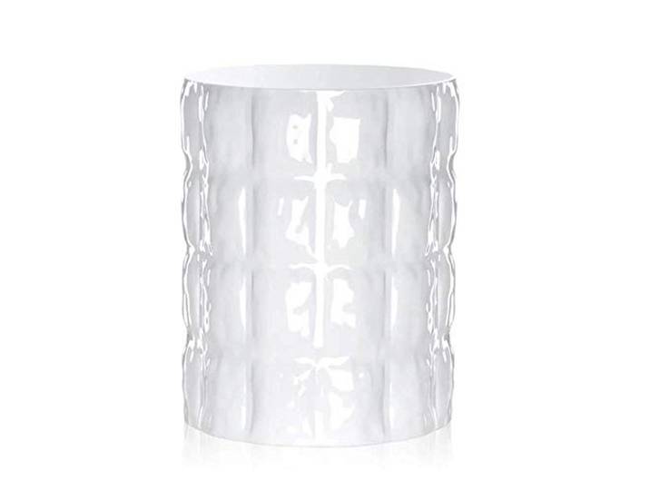 Kartell Matelassé\, vase\, blanc brillant