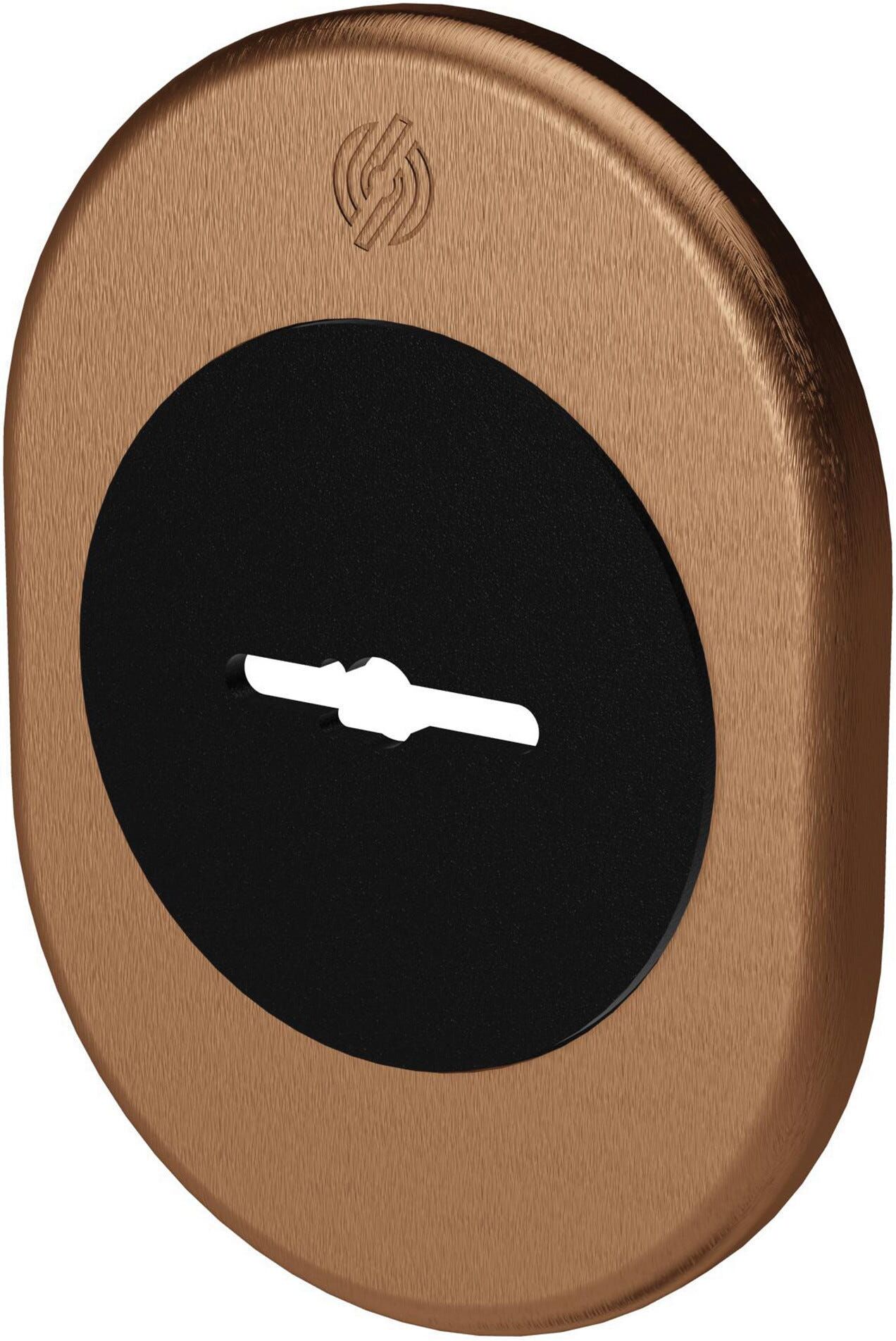 Securemme KIT MOSTRINA  UNIVERSALE ALLUMINIO BRONZATO 82x62 mm PER PORTE BLINDATE