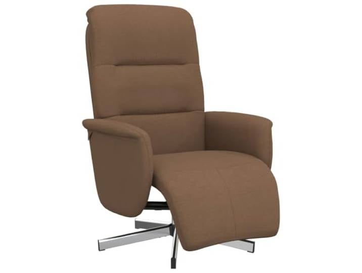 vidaXL Relaxsessel mit Fußteil Braun Stoff