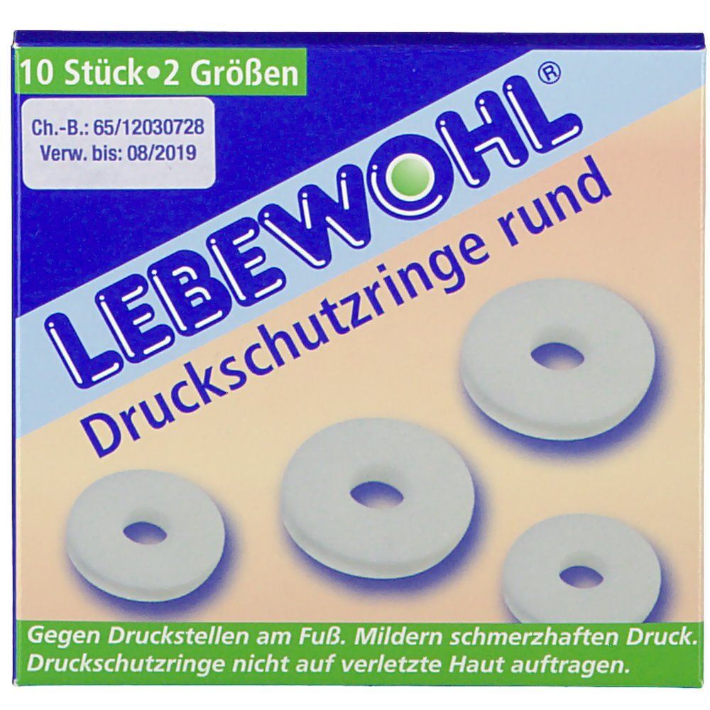 Lebewohl Druckschutzringe rund 10 St Pflaster