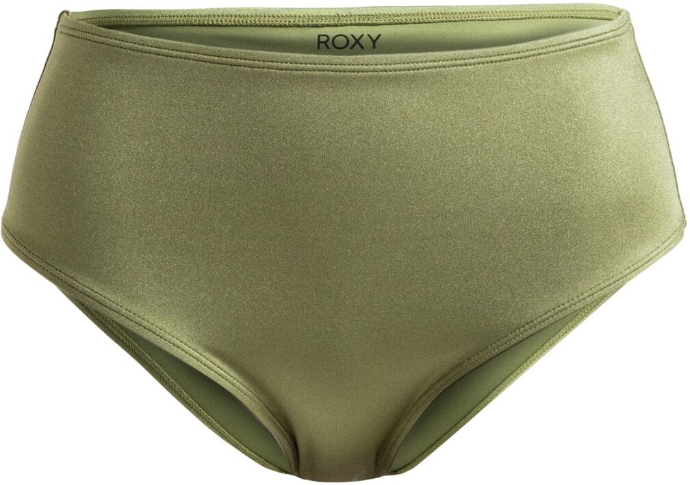 Bikini-Hose ROXY "Brilho", Damen, Gr. S, grün (loden grün), Obermaterial: 82% Nylon, 18% Elasthan., Badehosen Bikini-Hose loden grün S