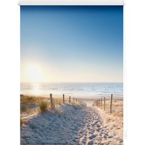 Lichtblick Rollo Klemmfix, verdunkelnd, 80 x 150cm, Motiv Ostsee, zum Klemmen, ohne Bohren