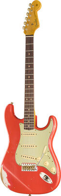 Fender 63 Strat AFR Heavy Relic Aged Fiesta Red
