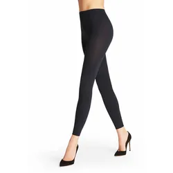 FALKE Damen Leggings - Pure Matt 100 DEN, Feinstrumpf-Leggings, blickdicht Marine / S-M (38-40)
