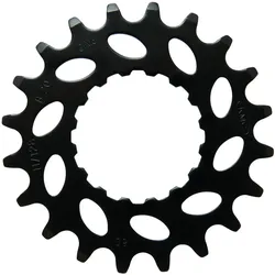 KMC Steck-Zahnkranz 18 Zähne 1/2" x 11/128" CrMo schwarz