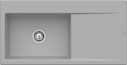 Villeroy und Boch Subway Style 60 Spüle 336200KD Spülbecken links, 510 mm, fossil CeramicPlus