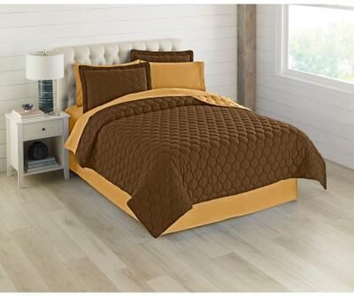 BH Studio Reversible Quilt by BH Studio in Chocolate Latte (Size TWIN)